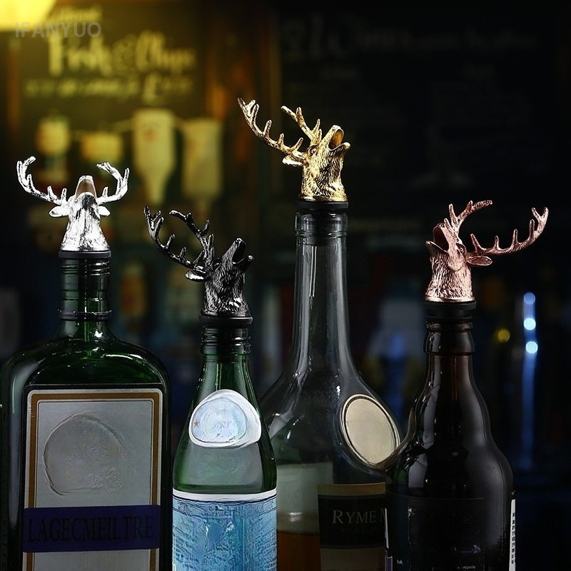 Zinc Alloy Deer Head Wine Pour - Head Racket Boom review and price