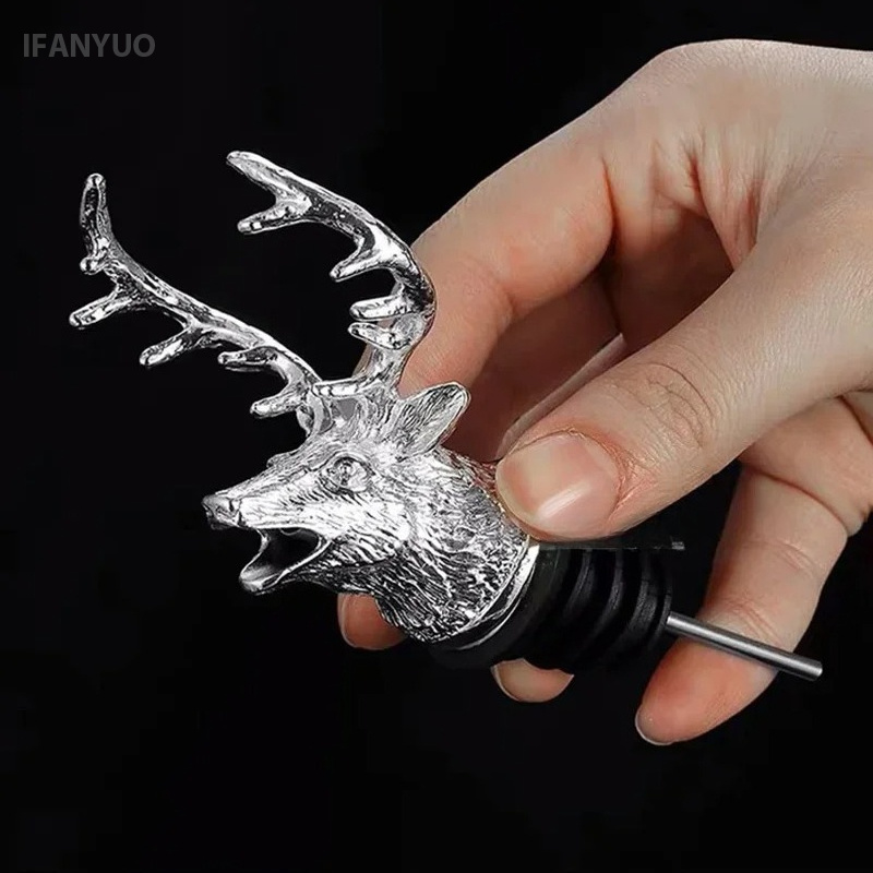 Zinc Alloy Deer Head Wine Pour - Head Racket Boom review and price