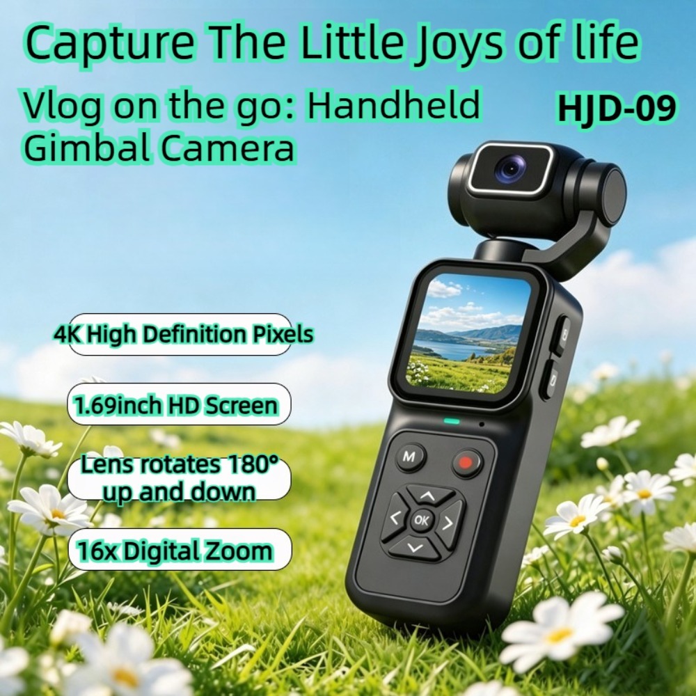 HJD-09 4K Vlogging Camera 180° - Outdoor Sport Live review and price